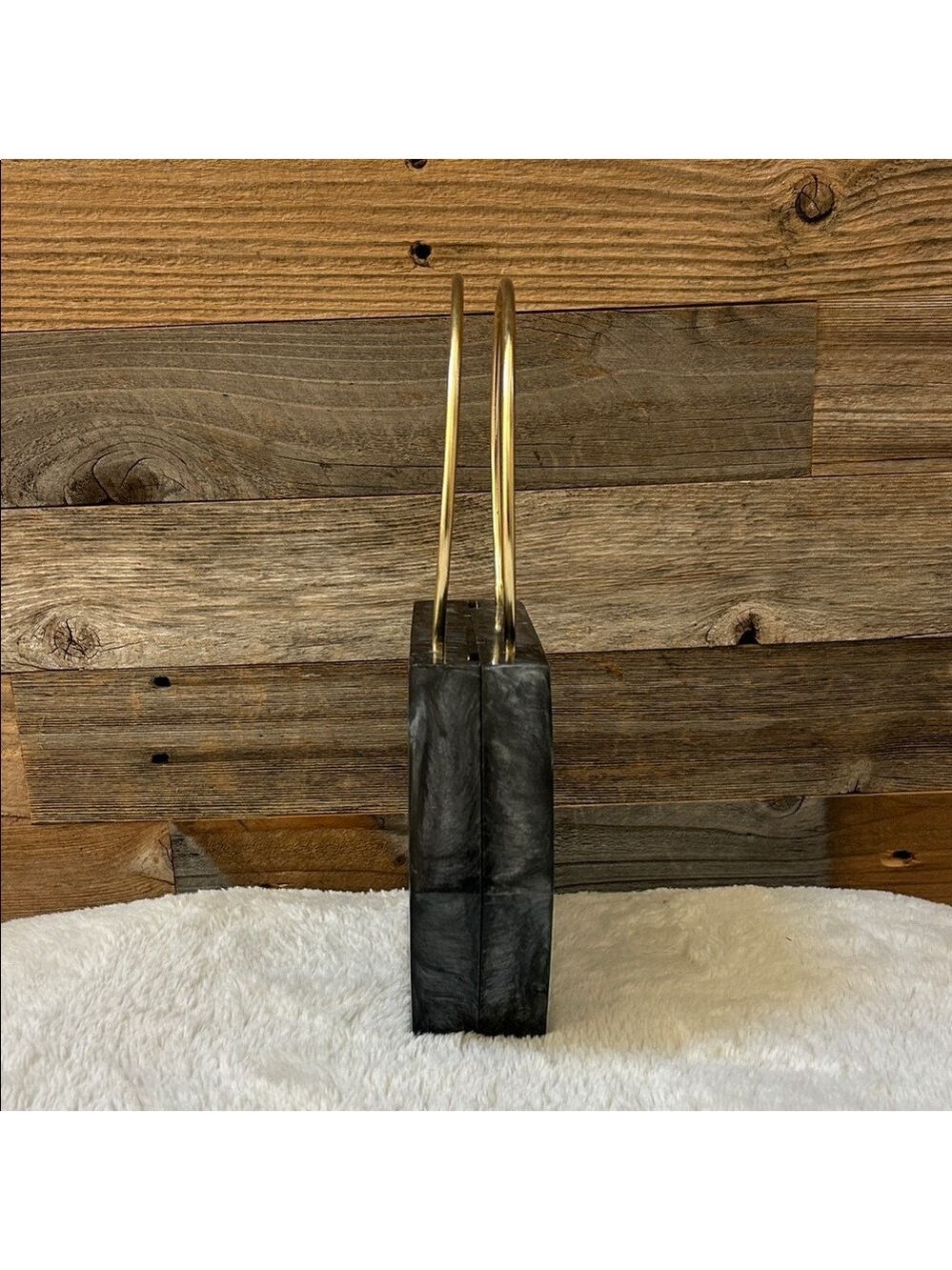 Ramla Black Acrylic Soho Clutch with Removable Chain Brand New! - Picture 3 of 10